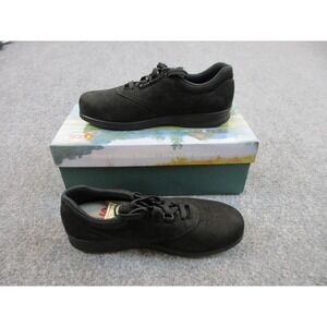 SAS Free Time Shoes Womens Black Charcoal‎ Comfort Leather Walking Size 7.5